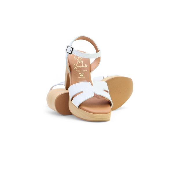 Дамски ежедневни сандали в бяло 5390 Oh My Sandals