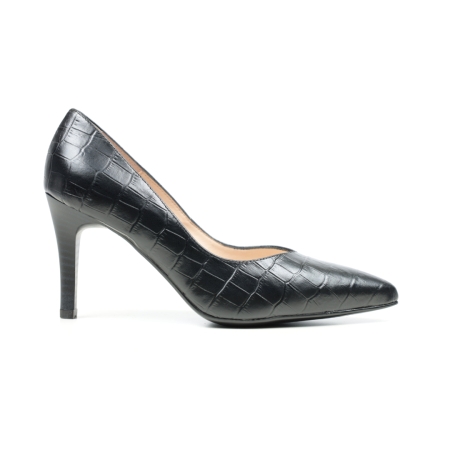 Дамски елегантни обувки черни 5530 H-638