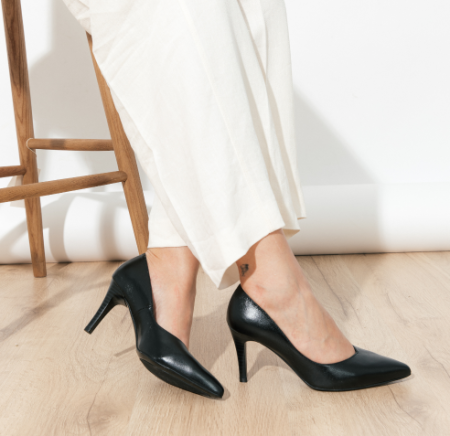 Дамски елегантни обувки черни 5530-638