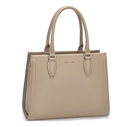 Дамска елегантна чанта тауп CM7651A David Jones