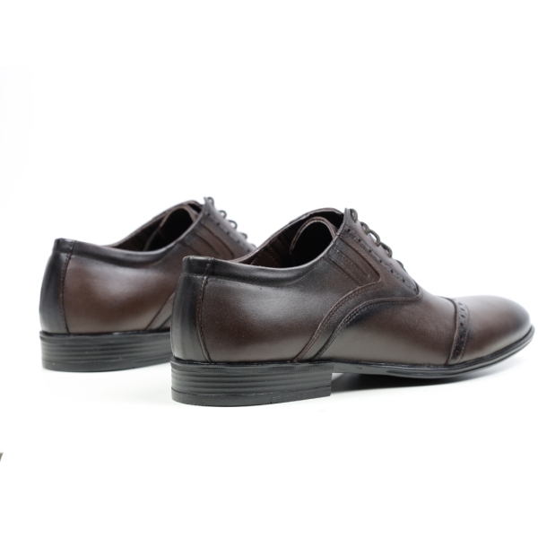 Мъжки елегантни обувки тъмно кафяви 2095