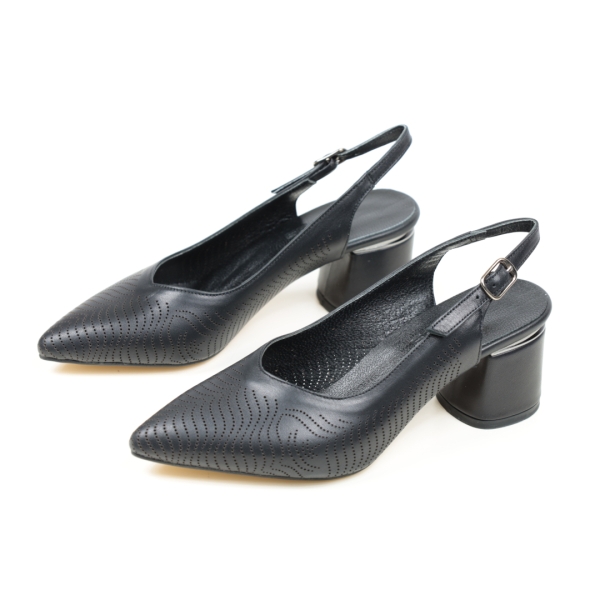 Дамски елегантни сандали черни 855-100