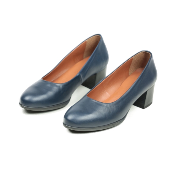 Дамски елегантни обувки тъмно сини 19/100GS