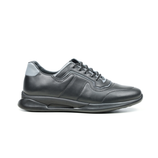 Мъжки спортни обувки в черно и сиво 1428