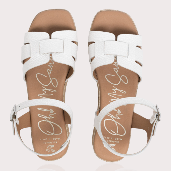 Дамски ежедневни сандали в бяло 5209 Oh my sandals