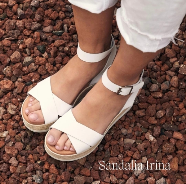 Дамски ежедневни сандали в бяло 5215 Oh my sandals