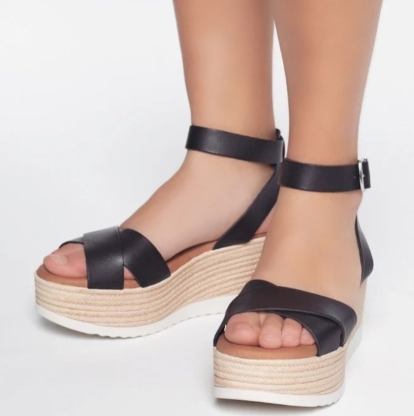 Дамски ежедневни сандали черни 5215 Oh my sandals