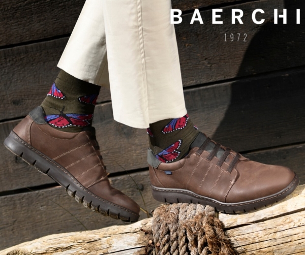 Мъжки ежедневни обувки тъмно кафяви 5312 Baerchi