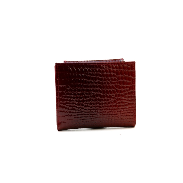 Дамски кожен портфейл червен 755-658