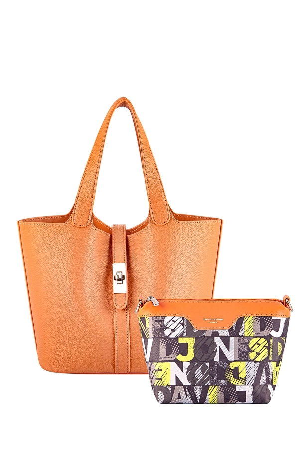 Дамска ежедневна чанта оранжева CM6941 David Jones