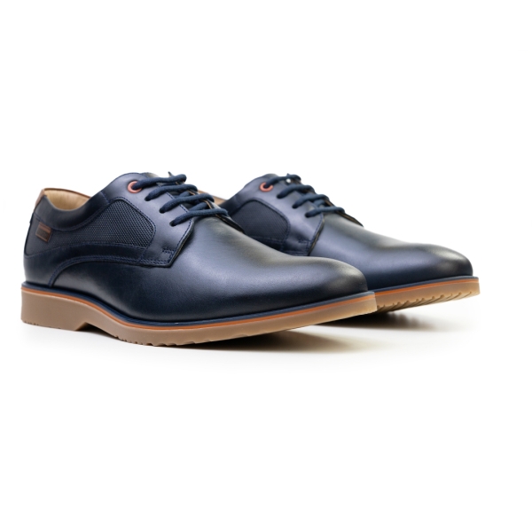 Мъжки елегантни обувки тъмно сини 5450 Baerchi