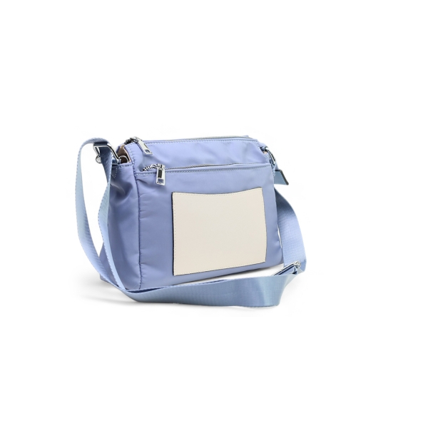 Дамска чанта през рамо светло синя 28611