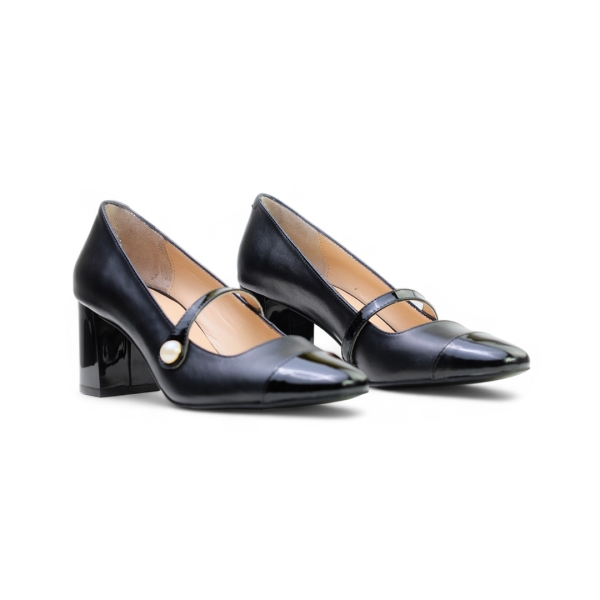 Дамски елегантни обувки черни 9148-04 Angelina Ricci
