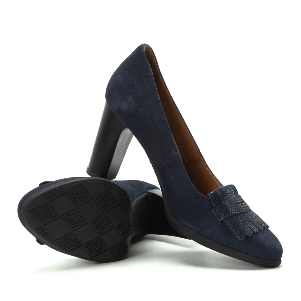 Дамски елегантни обувки сини 77/1154