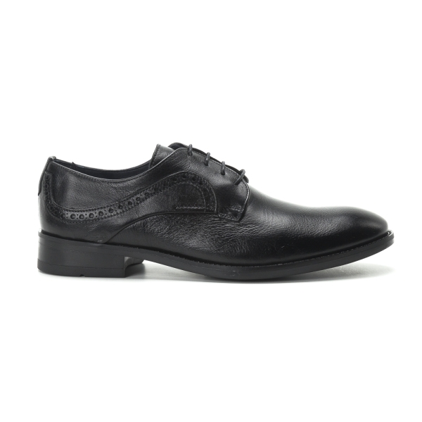 Мъжки елегантни обувки черни 2350 Baerchi