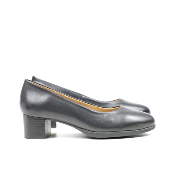Дамски ежедневни обувки на ток черни 66/653 GS