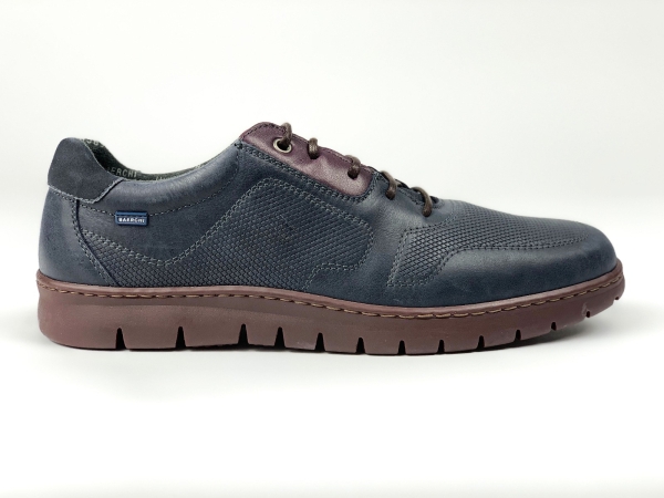 Мъжки ежедневни обувки в тъмно синьо и бордо 5314 Baerchi