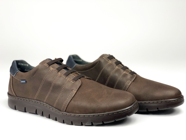 Мъжки ежедневни обувки тъмно кафяви 5312