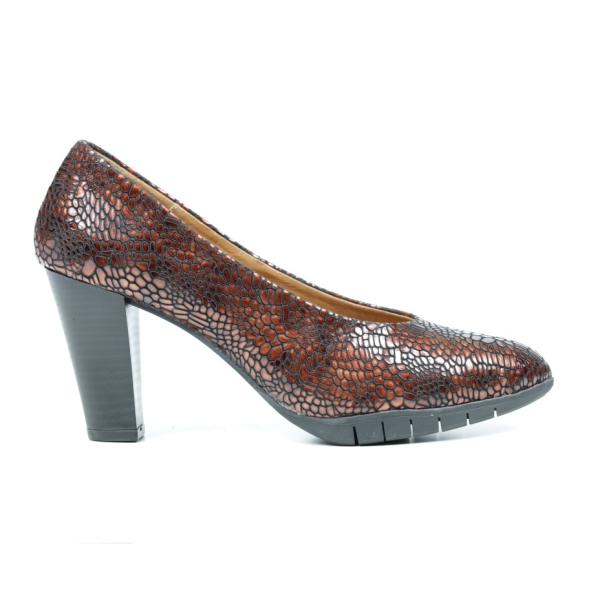 Дамски елегантни обувки на ток червени 53/1473 GS