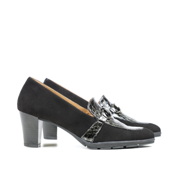 Дамски елегантни обувки на ток черни 141/1483 GS Modabella