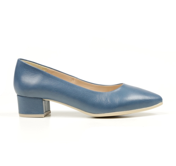 Дамски ежедневни обувки на ток тъмно сини 11/1393 GS Modabella
