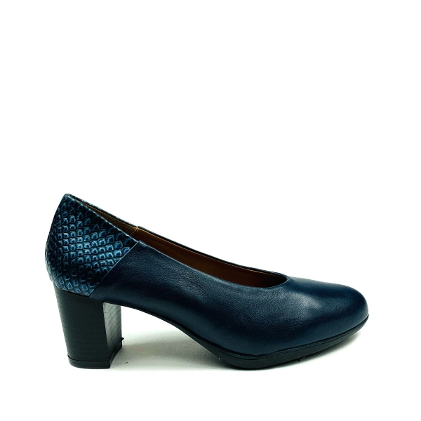 Дамски ежедневни обувки на ток тъмно сини 12/103GS Modabella