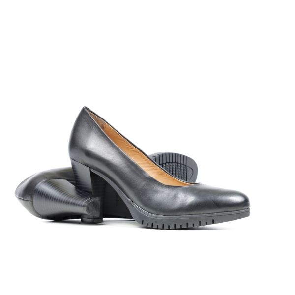 Дамски елегантни обувки на ток черни 37/100GS