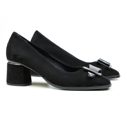Дамски елегантни обувки черни 700-1