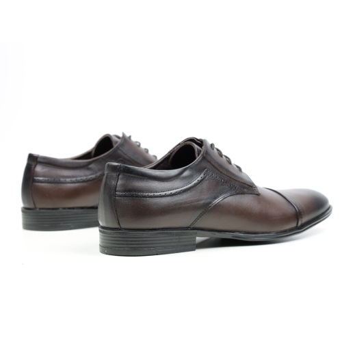 Мъжки елегантни обувки тъмно кафяви 2103