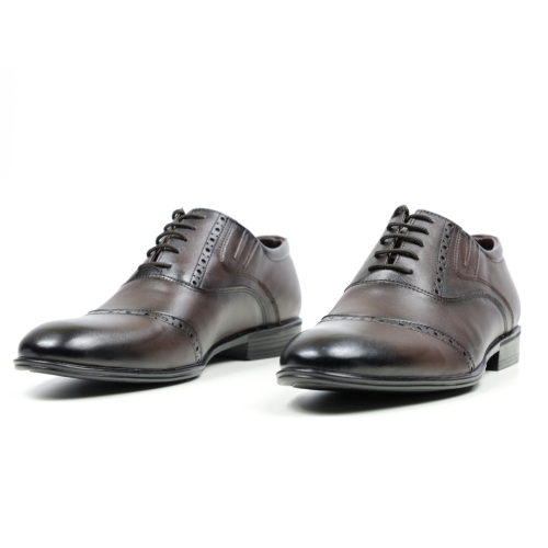 Мъжки елегантни обувки тъмно кафяви 2095