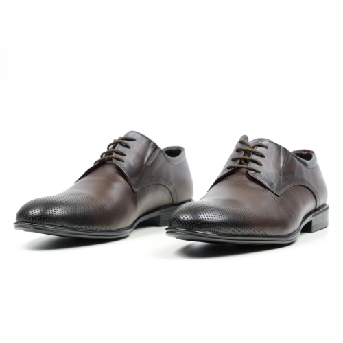 Мъжки елегантни обувки тъмно кафяви 2123