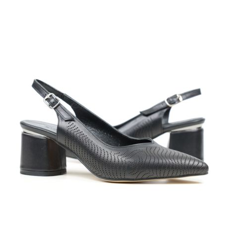 Дамски елегантни сандали черни 855-100