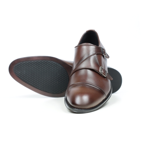 Мъжки елегантни обувки тъмно кафяви 1204 Baerchi