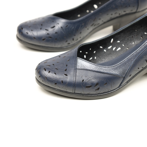Дамски ежедневни обувки тъмно сини 11-261-2-65
