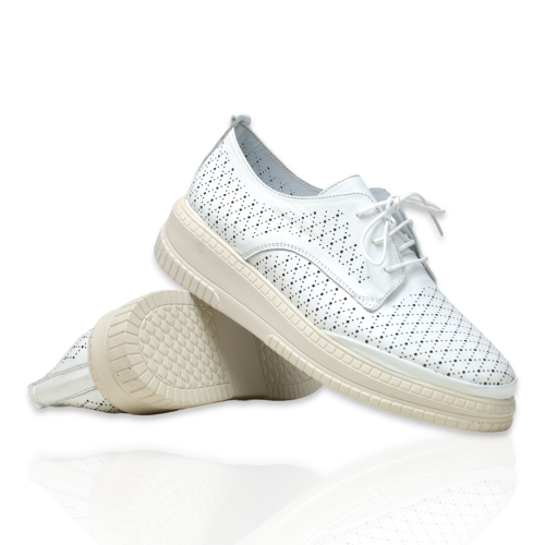 Дамски ежедневни обувки в бяло 1K/Z2