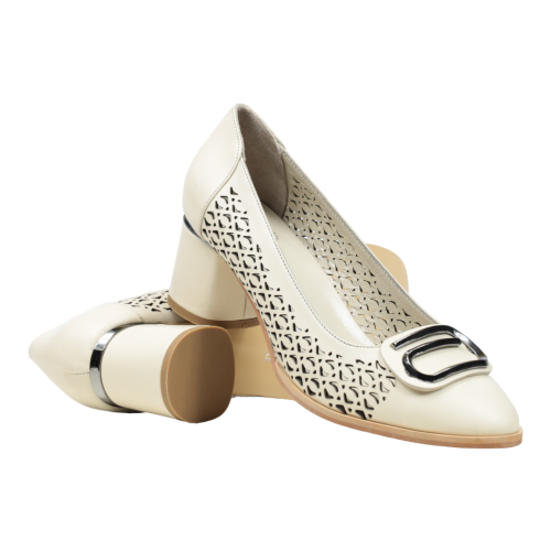 Дамски елегантни обувки бежови 770-104-954