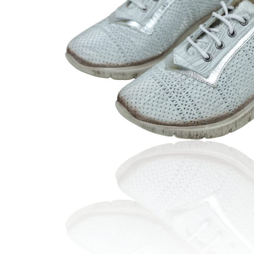 Дамски ежедневни обувки на платформа сребро 925-325-903-520