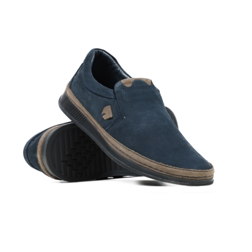 Мъжки ежедневни обувки в синьо и бежово 209-05-01