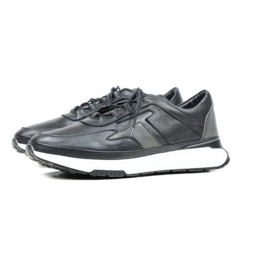 Мъжки спортни обувки в черно и сиво 24104/6215