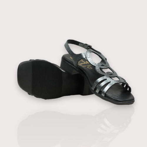 Дамски ежедневни сандали в тъмно сребро 5163 Oh my sandals