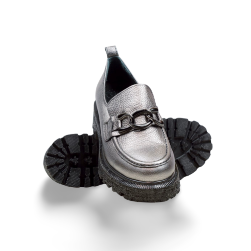 Дамски ежедневни обувки сребро 2504