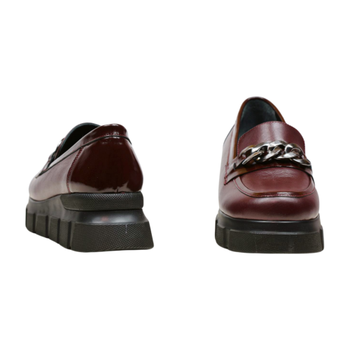 Дамски ежедневни обувки бордо 10-138-02-302