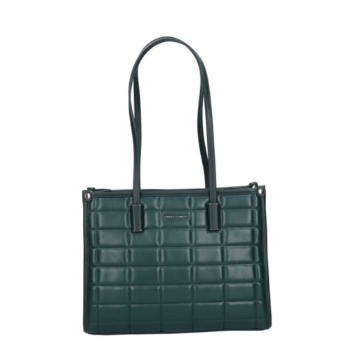 Дамска елегантна чанта тъмно зелена 6842-5 David Jones