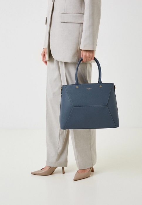 Дамска елегантна чанта синя 7009-2 David Jones