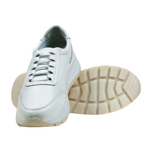 Дамски спортни обувки в бяло 2309KNS