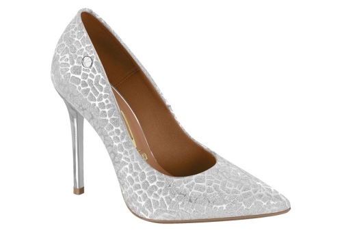 Дамски елегантни обувки сребро 1421-200-27107 Vizzano