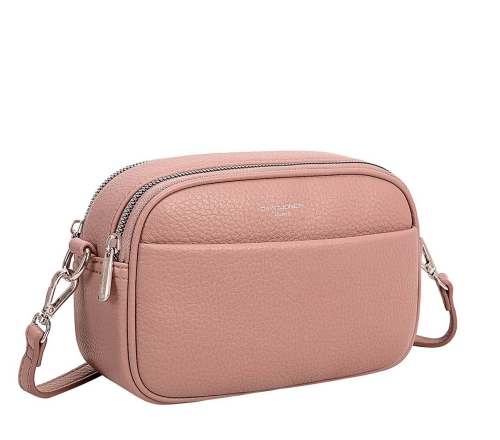 Дамска чанта през рамо розова CM6920 David Jones