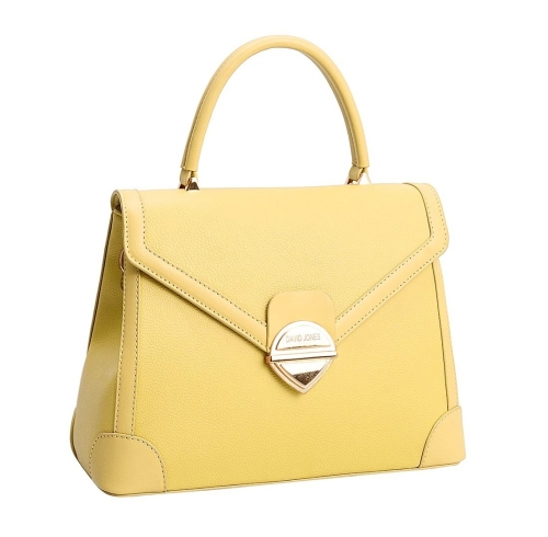 Дамска елегантна чанта жълта 7058-1 David Jones