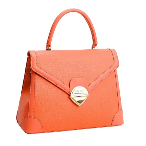 Дамска елегантна чанта оранжева 7058-1 David Jones