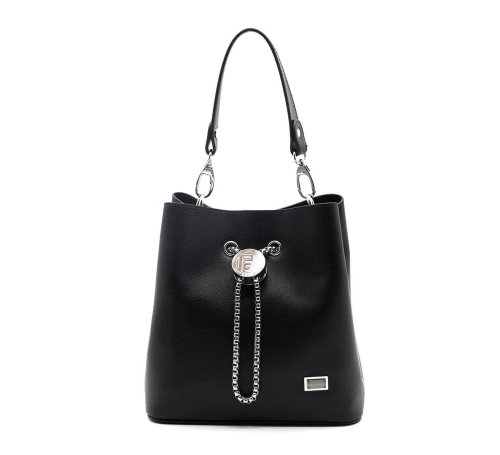 Дамска елегантна чанта черна 967 M105 Eylul Silver&Polo